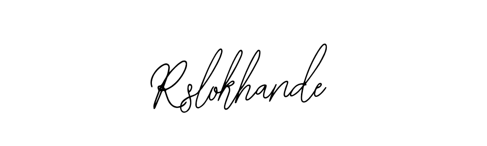 Design your own signature with our free online signature maker. With this signature software, you can create a handwritten (Bearetta-2O07w) signature for name Rslokhande. Rslokhande signature style 12 images and pictures png