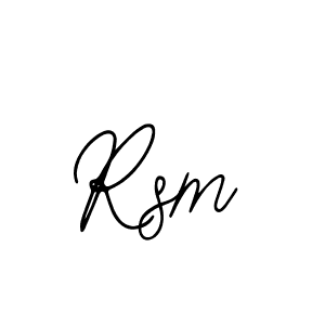 You should practise on your own different ways (Bearetta-2O07w) to write your name (Rsm) in signature. don't let someone else do it for you. Rsm signature style 12 images and pictures png