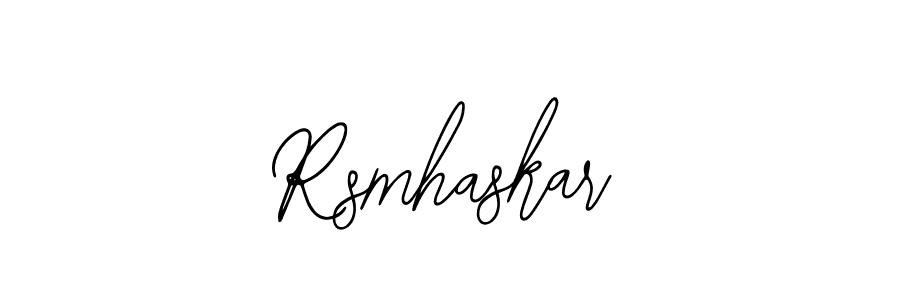 You should practise on your own different ways (Bearetta-2O07w) to write your name (Rsmhaskar) in signature. don't let someone else do it for you. Rsmhaskar signature style 12 images and pictures png