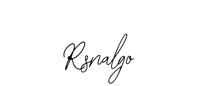 Design your own signature with our free online signature maker. With this signature software, you can create a handwritten (Bearetta-2O07w) signature for name Rsnalgo. Rsnalgo signature style 12 images and pictures png