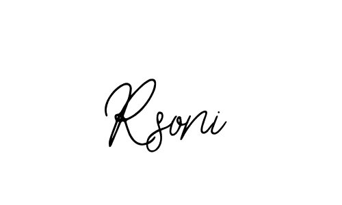 Use a signature maker to create a handwritten signature online. With this signature software, you can design (Bearetta-2O07w) your own signature for name Rsoni. Rsoni signature style 12 images and pictures png