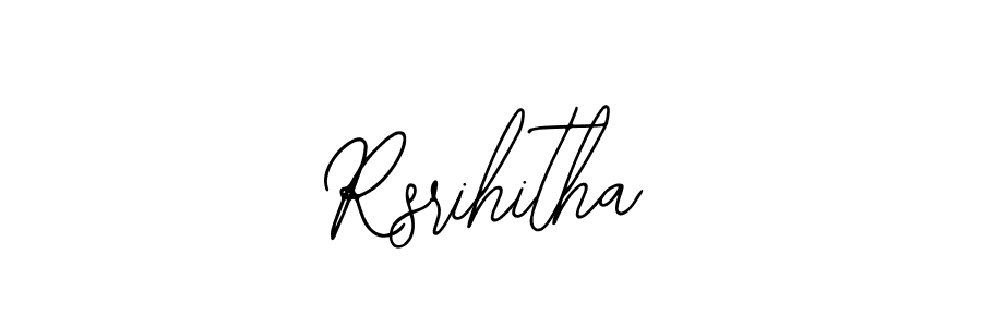 How to make Rsrihitha name signature. Use Bearetta-2O07w style for creating short signs online. This is the latest handwritten sign. Rsrihitha signature style 12 images and pictures png