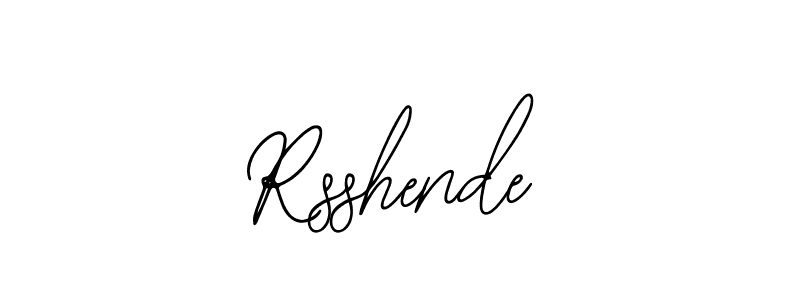 Use a signature maker to create a handwritten signature online. With this signature software, you can design (Bearetta-2O07w) your own signature for name Rsshende. Rsshende signature style 12 images and pictures png