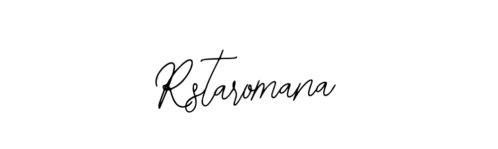 Use a signature maker to create a handwritten signature online. With this signature software, you can design (Bearetta-2O07w) your own signature for name Rstaromana. Rstaromana signature style 12 images and pictures png