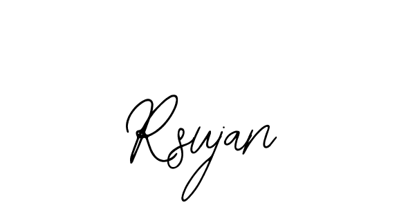 Design your own signature with our free online signature maker. With this signature software, you can create a handwritten (Bearetta-2O07w) signature for name Rsujan. Rsujan signature style 12 images and pictures png