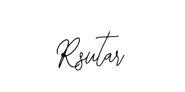 How to make Rsutar signature? Bearetta-2O07w is a professional autograph style. Create handwritten signature for Rsutar name. Rsutar signature style 12 images and pictures png