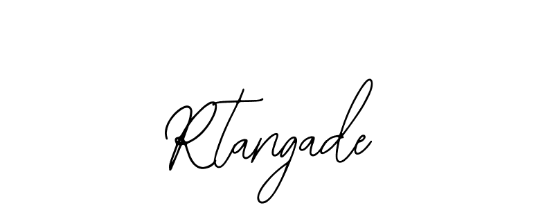 Design your own signature with our free online signature maker. With this signature software, you can create a handwritten (Bearetta-2O07w) signature for name Rtangade. Rtangade signature style 12 images and pictures png