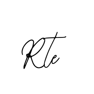 Create a beautiful signature design for name Rte. With this signature (Bearetta-2O07w) fonts, you can make a handwritten signature for free. Rte signature style 12 images and pictures png