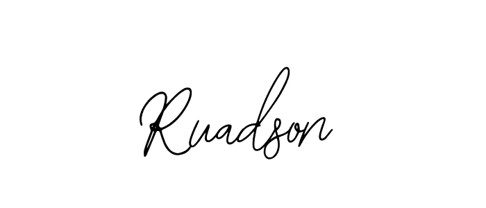 Make a beautiful signature design for name Ruadson. Use this online signature maker to create a handwritten signature for free. Ruadson signature style 12 images and pictures png