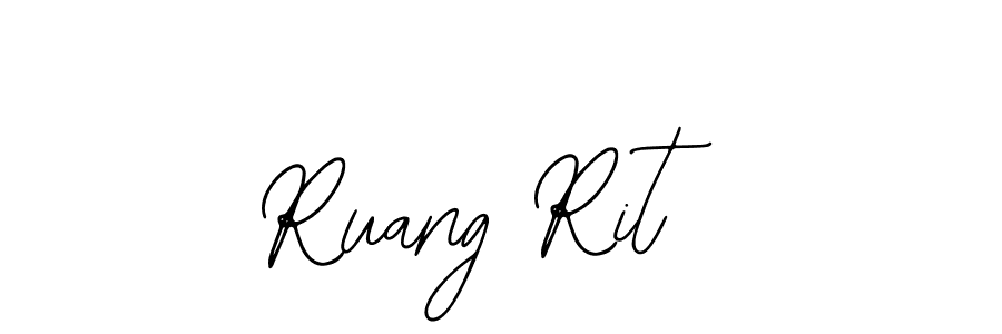 You should practise on your own different ways (Bearetta-2O07w) to write your name (Ruang Rit) in signature. don't let someone else do it for you. Ruang Rit signature style 12 images and pictures png