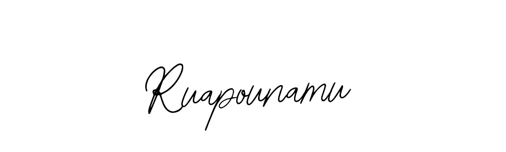 Make a short Ruapounamu signature style. Manage your documents anywhere anytime using Bearetta-2O07w. Create and add eSignatures, submit forms, share and send files easily. Ruapounamu signature style 12 images and pictures png