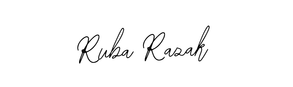 Similarly Bearetta-2O07w is the best handwritten signature design. Signature creator online .You can use it as an online autograph creator for name Ruba Razak. Ruba Razak signature style 12 images and pictures png