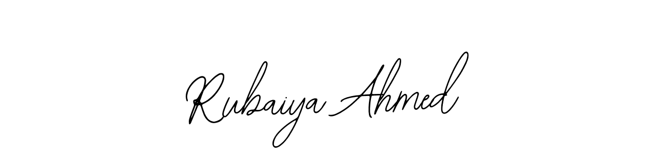 Make a beautiful signature design for name Rubaiya Ahmed. Use this online signature maker to create a handwritten signature for free. Rubaiya Ahmed signature style 12 images and pictures png