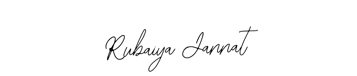 Design your own signature with our free online signature maker. With this signature software, you can create a handwritten (Bearetta-2O07w) signature for name Rubaiya Jannat. Rubaiya Jannat signature style 12 images and pictures png