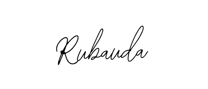 Use a signature maker to create a handwritten signature online. With this signature software, you can design (Bearetta-2O07w) your own signature for name Rubauda. Rubauda signature style 12 images and pictures png