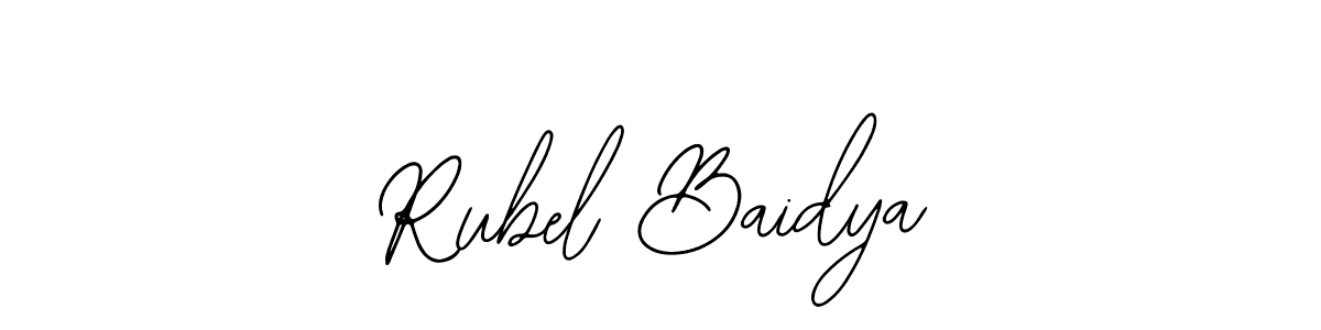 Use a signature maker to create a handwritten signature online. With this signature software, you can design (Bearetta-2O07w) your own signature for name Rubel Baidya. Rubel Baidya signature style 12 images and pictures png