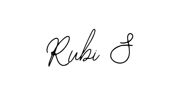 Also we have Rubi S name is the best signature style. Create professional handwritten signature collection using Bearetta-2O07w autograph style. Rubi S signature style 12 images and pictures png