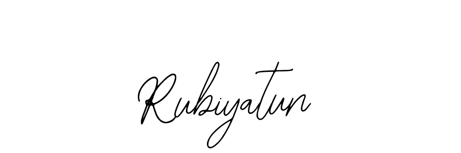 How to make Rubiyatun name signature. Use Bearetta-2O07w style for creating short signs online. This is the latest handwritten sign. Rubiyatun signature style 12 images and pictures png