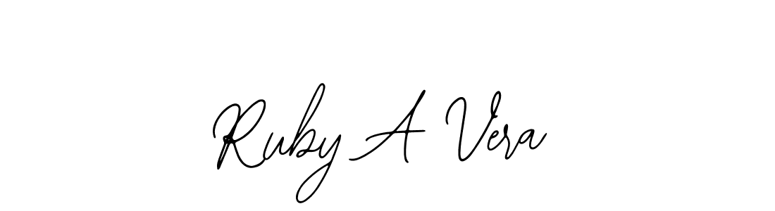 How to make Ruby A Vera signature? Bearetta-2O07w is a professional autograph style. Create handwritten signature for Ruby A Vera name. Ruby A Vera signature style 12 images and pictures png