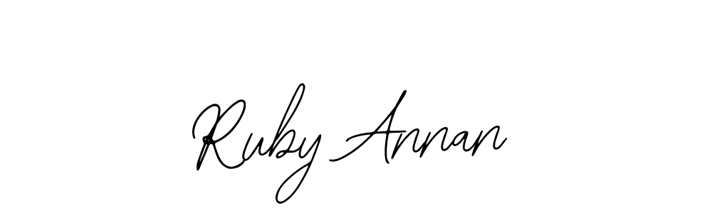 if you are searching for the best signature style for your name Ruby Annan. so please give up your signature search. here we have designed multiple signature styles  using Bearetta-2O07w. Ruby Annan signature style 12 images and pictures png