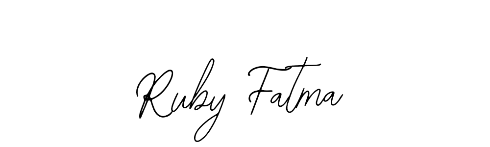 Once you've used our free online signature maker to create your best signature Bearetta-2O07w style, it's time to enjoy all of the benefits that Ruby Fatma name signing documents. Ruby Fatma signature style 12 images and pictures png