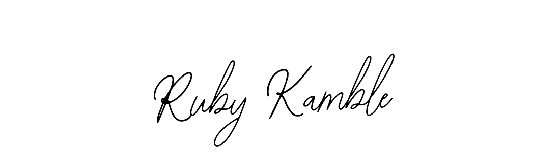 Also You can easily find your signature by using the search form. We will create Ruby Kamble name handwritten signature images for you free of cost using Bearetta-2O07w sign style. Ruby Kamble signature style 12 images and pictures png