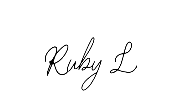 Once you've used our free online signature maker to create your best signature Bearetta-2O07w style, it's time to enjoy all of the benefits that Ruby L name signing documents. Ruby L signature style 12 images and pictures png