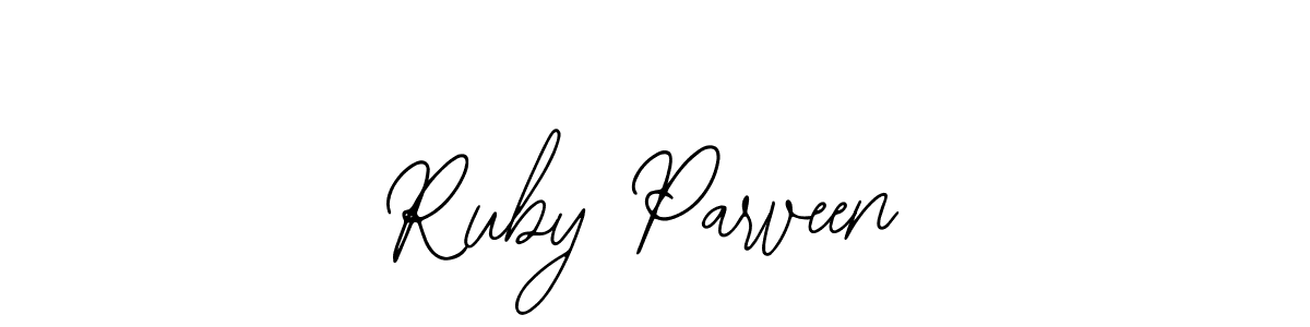 Ruby Parveen stylish signature style. Best Handwritten Sign (Bearetta-2O07w) for my name. Handwritten Signature Collection Ideas for my name Ruby Parveen. Ruby Parveen signature style 12 images and pictures png