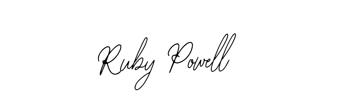 The best way (Bearetta-2O07w) to make a short signature is to pick only two or three words in your name. The name Ruby Powell include a total of six letters. For converting this name. Ruby Powell signature style 12 images and pictures png