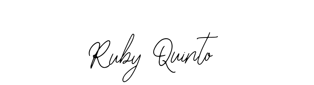 Here are the top 10 professional signature styles for the name Ruby Quinto. These are the best autograph styles you can use for your name. Ruby Quinto signature style 12 images and pictures png