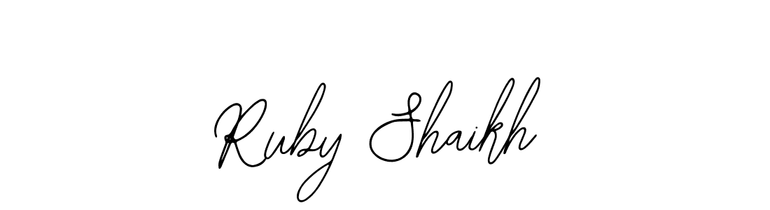 Ruby Shaikh stylish signature style. Best Handwritten Sign (Bearetta-2O07w) for my name. Handwritten Signature Collection Ideas for my name Ruby Shaikh. Ruby Shaikh signature style 12 images and pictures png