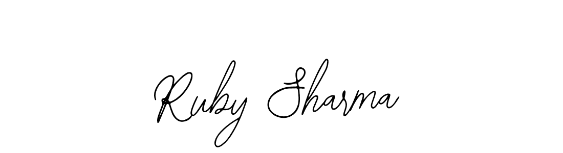 Make a beautiful signature design for name Ruby Sharma. With this signature (Bearetta-2O07w) style, you can create a handwritten signature for free. Ruby Sharma signature style 12 images and pictures png