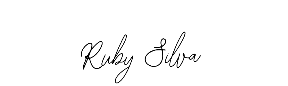 if you are searching for the best signature style for your name Ruby Silva. so please give up your signature search. here we have designed multiple signature styles  using Bearetta-2O07w. Ruby Silva signature style 12 images and pictures png