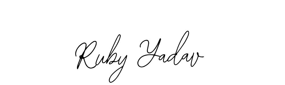Ruby Yadav stylish signature style. Best Handwritten Sign (Bearetta-2O07w) for my name. Handwritten Signature Collection Ideas for my name Ruby Yadav. Ruby Yadav signature style 12 images and pictures png