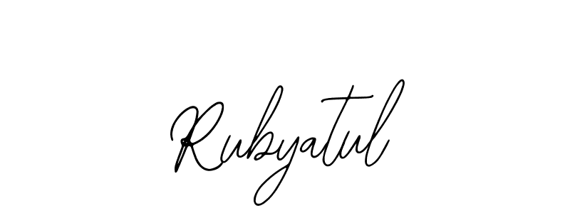 How to make Rubyatul name signature. Use Bearetta-2O07w style for creating short signs online. This is the latest handwritten sign. Rubyatul signature style 12 images and pictures png