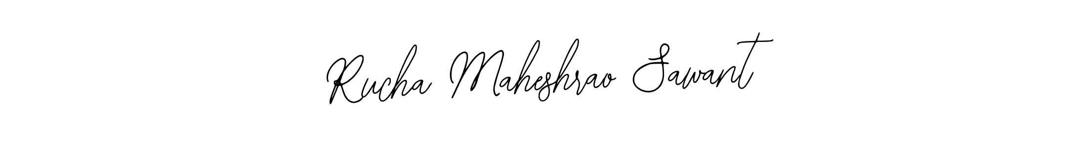 Bearetta-2O07w is a professional signature style that is perfect for those who want to add a touch of class to their signature. It is also a great choice for those who want to make their signature more unique. Get Rucha Maheshrao Sawant name to fancy signature for free. Rucha Maheshrao Sawant signature style 12 images and pictures png