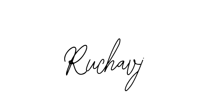 The best way (Bearetta-2O07w) to make a short signature is to pick only two or three words in your name. The name Ruchavj include a total of six letters. For converting this name. Ruchavj signature style 12 images and pictures png