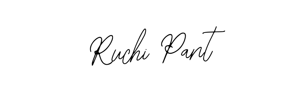 You should practise on your own different ways (Bearetta-2O07w) to write your name (Ruchi Pant) in signature. don't let someone else do it for you. Ruchi Pant signature style 12 images and pictures png