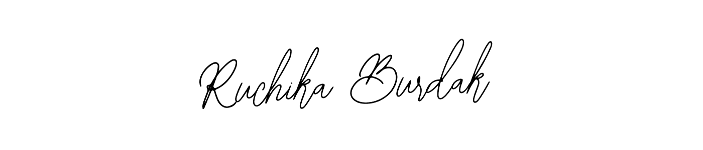 How to make Ruchika Burdak signature? Bearetta-2O07w is a professional autograph style. Create handwritten signature for Ruchika Burdak name. Ruchika Burdak signature style 12 images and pictures png