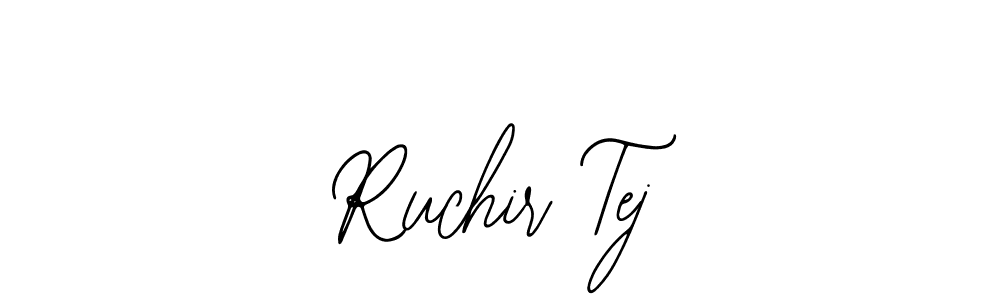 Design your own signature with our free online signature maker. With this signature software, you can create a handwritten (Bearetta-2O07w) signature for name Ruchir Tej. Ruchir Tej signature style 12 images and pictures png