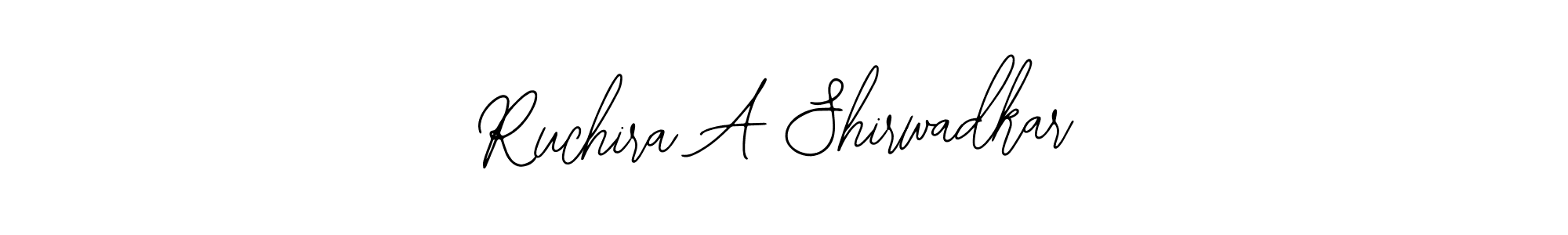 Also we have Ruchira A Shirwadkar name is the best signature style. Create professional handwritten signature collection using Bearetta-2O07w autograph style. Ruchira A Shirwadkar signature style 12 images and pictures png