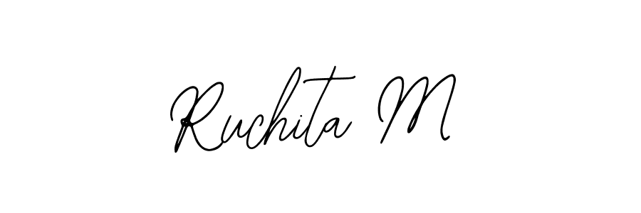 It looks lik you need a new signature style for name Ruchita M. Design unique handwritten (Bearetta-2O07w) signature with our free signature maker in just a few clicks. Ruchita M signature style 12 images and pictures png