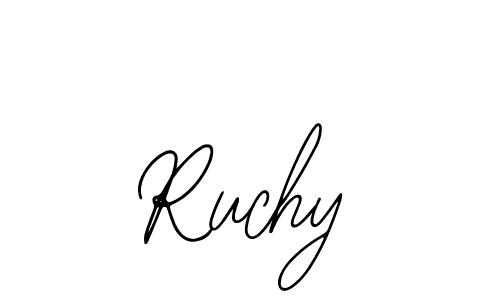 How to make Ruchy signature? Bearetta-2O07w is a professional autograph style. Create handwritten signature for Ruchy name. Ruchy signature style 12 images and pictures png