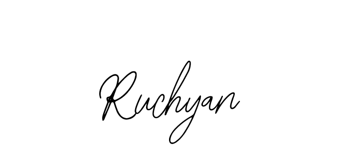 Ruchyan stylish signature style. Best Handwritten Sign (Bearetta-2O07w) for my name. Handwritten Signature Collection Ideas for my name Ruchyan. Ruchyan signature style 12 images and pictures png