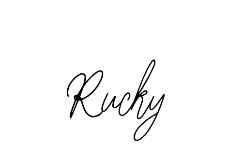 Create a beautiful signature design for name Rucky. With this signature (Bearetta-2O07w) fonts, you can make a handwritten signature for free. Rucky signature style 12 images and pictures png