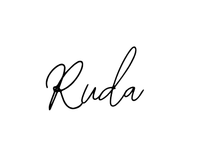 Bearetta-2O07w is a professional signature style that is perfect for those who want to add a touch of class to their signature. It is also a great choice for those who want to make their signature more unique. Get Ruda name to fancy signature for free. Ruda signature style 12 images and pictures png