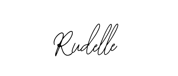 How to make Rudelle name signature. Use Bearetta-2O07w style for creating short signs online. This is the latest handwritten sign. Rudelle signature style 12 images and pictures png