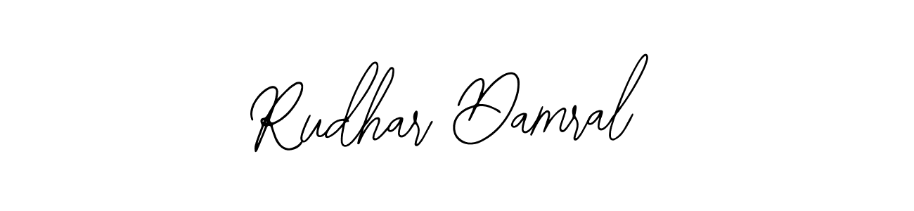 The best way (Bearetta-2O07w) to make a short signature is to pick only two or three words in your name. The name Rudhar Damral include a total of six letters. For converting this name. Rudhar Damral signature style 12 images and pictures png