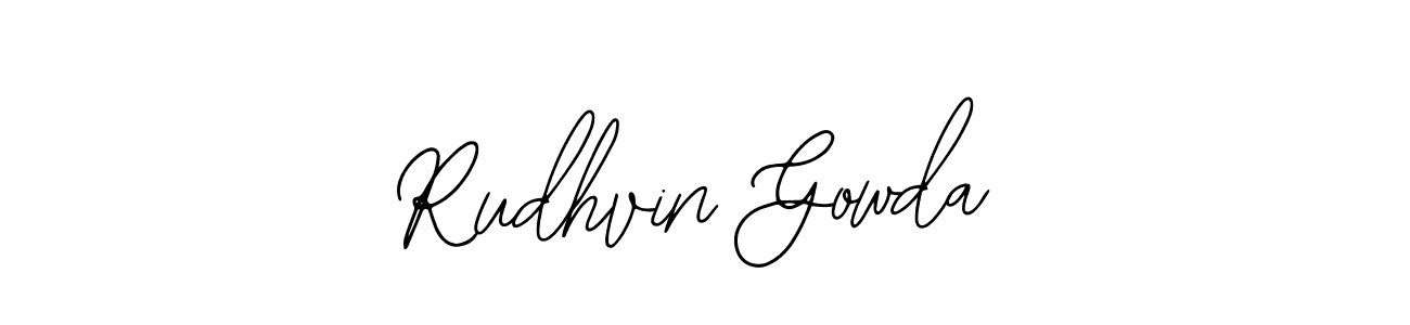 Rudhvin Gowda stylish signature style. Best Handwritten Sign (Bearetta-2O07w) for my name. Handwritten Signature Collection Ideas for my name Rudhvin Gowda. Rudhvin Gowda signature style 12 images and pictures png