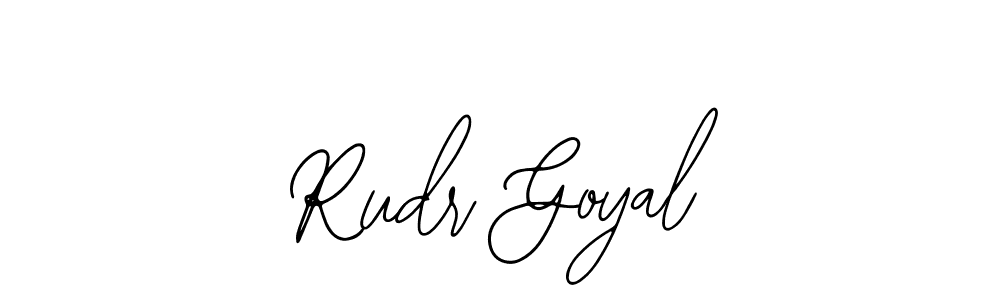 How to make Rudr Goyal signature? Bearetta-2O07w is a professional autograph style. Create handwritten signature for Rudr Goyal name. Rudr Goyal signature style 12 images and pictures png